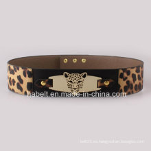 Cinturón de diseño Leopard Tiger Head Sexy en 2016